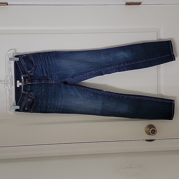 J Crew Stretch, Size 25, Skinny Blue Denim Jeans.  EUC - Picture 7 of 9